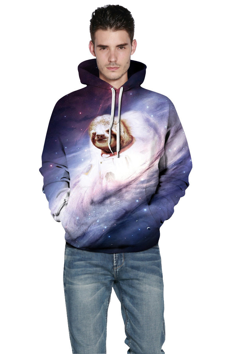 Galaxy Cute Animal Sweatshirt Streetwear Hoodie Allover - BernardoModa