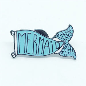 Ocean Series Enamel Pin Heart Mermaid Enamel Pin