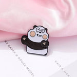 Cute Bear Polar Bear Panda Brown Bear Cartoon Animal Jewelry Gift Metal Enamel Pin