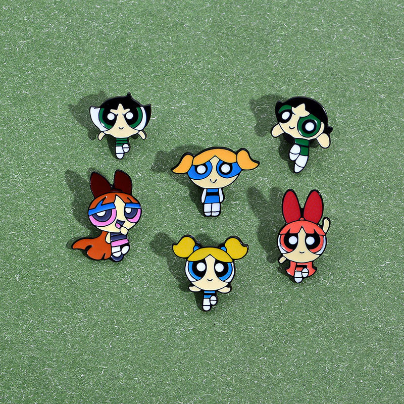 Powerpuff Girls Cartoon Enamel Pin