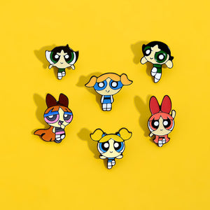 Powerpuff Girls Cartoon Enamel Pin