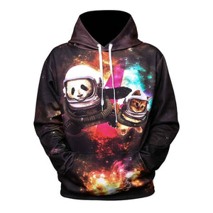 Astronaut Moon Landing Sweatshirt Streetwear Hoodie Allover Print (+ Other Special Hidden Cool Designs) - BernardoModa