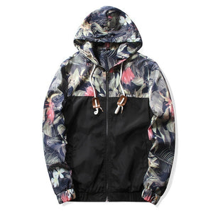 Trendy Autumn Floral Jacket Streetwear Hoodie Allover Print - BernardoModa