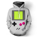 Gamer Retro Sweatshirt Streetwear Hoodie Allover Print - BernardoModa