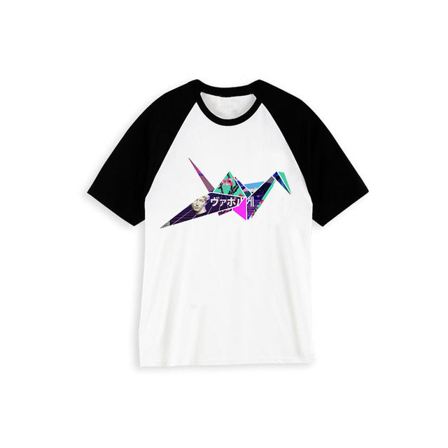 Vaporwave Aesthetic Origami Tee - BernardoModa