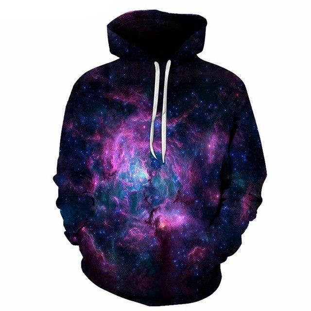 Galaxy Aesthetic Vaporwave Sweatshirt Streetwear Hoodie Allover - BernardoModa