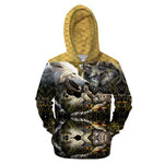 Wolf Moon Zipper Sweatshirt Streetwear Hoodie Allover - BernardoModa