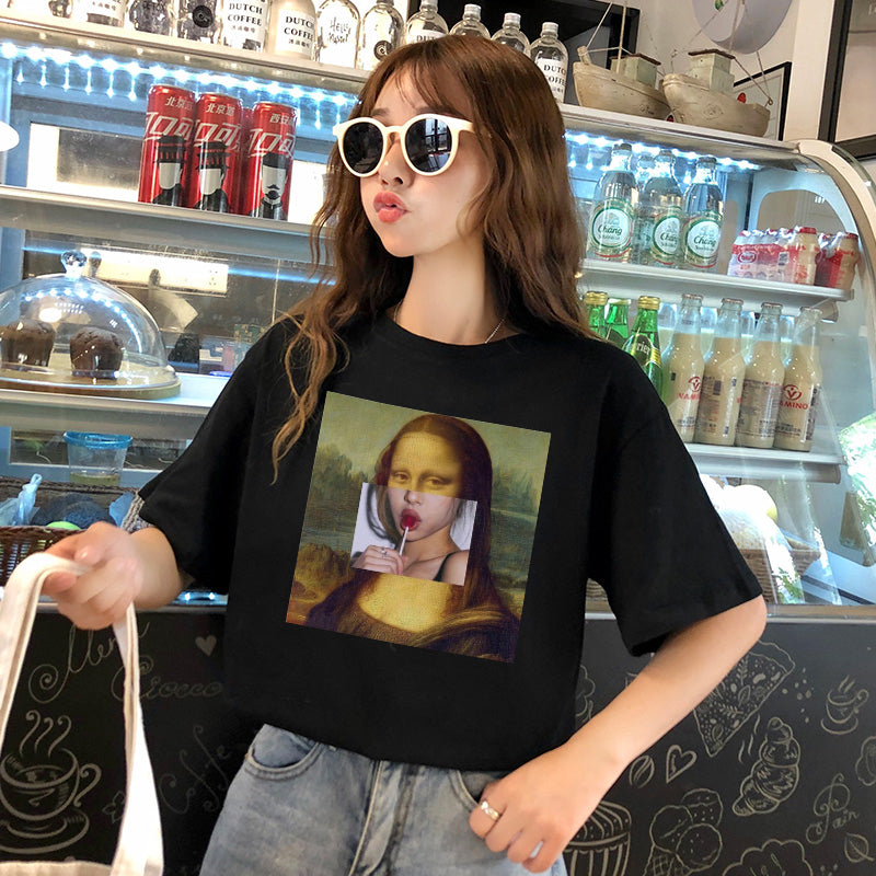 Mona Lisa  Lollipop Casual Tee - BernardoModa