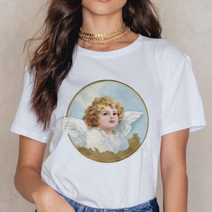 Angel 90s Fashion Aesthetic Harajuku 2 Tee - BernardoModa