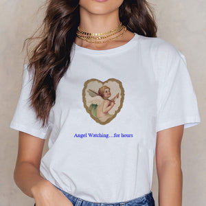 Angel 90s Fashion Aesthetic Harajuku Tee - BernardoModa